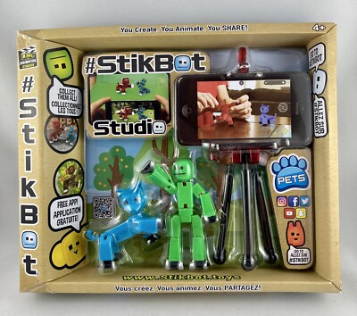 Stikbot Studio Pets Includes Stikbot Stikpet Tripod Zing Zanimation