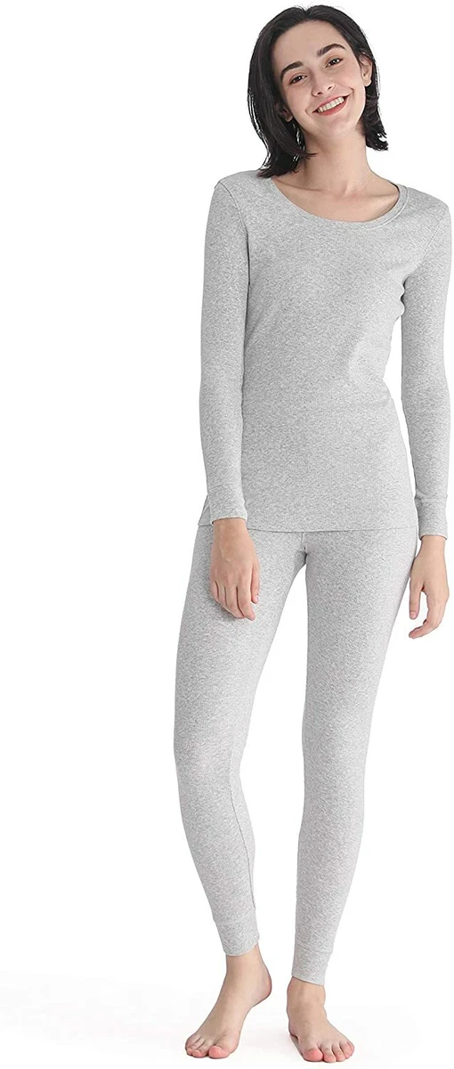 Femofit Women's Thermal Underwear Long Johns Set Soft Top Bottom