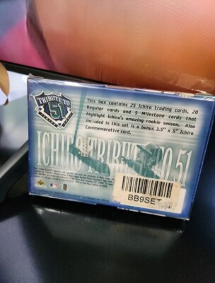 Upper Deck Tribute to 51: ICHIRO Box Set (2001), 25 Factory-Sealed 