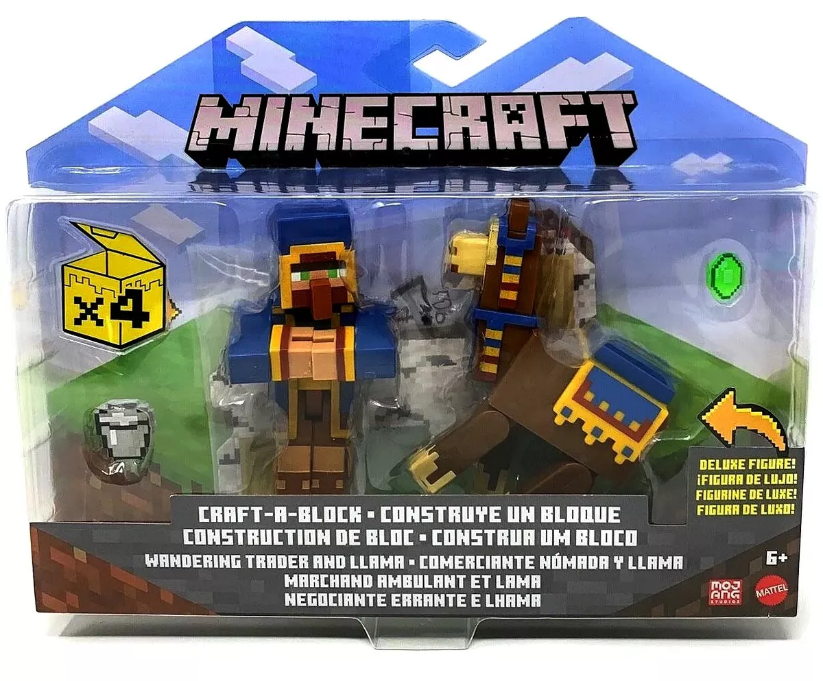 Minecraft Craft-a-Block 2-Pk Figures, Character Figures Based on