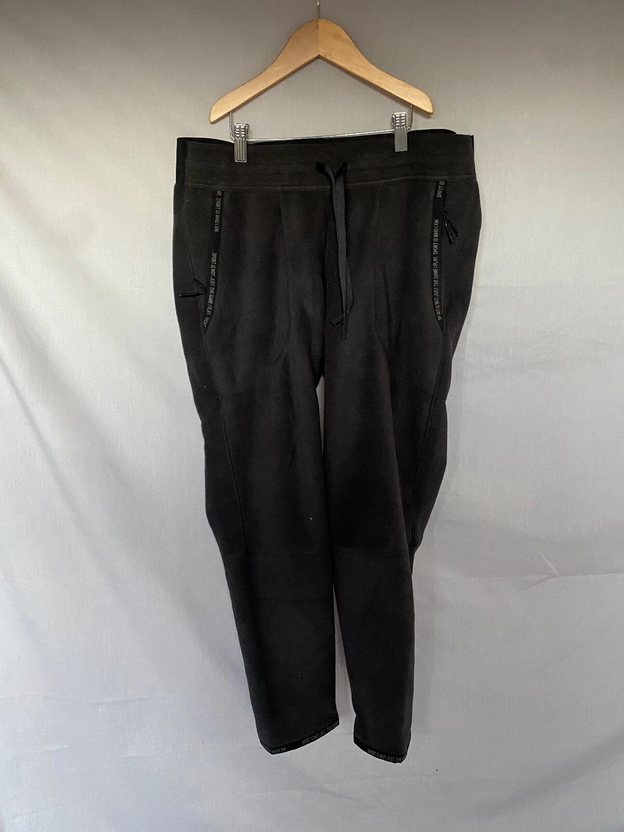 Black outlet fluffy joggers