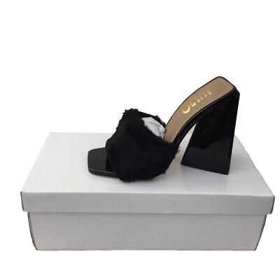 Ego Noah Luxury Design Black Fabric Leather Heel Women Size UK Eur 36 NEW  UK