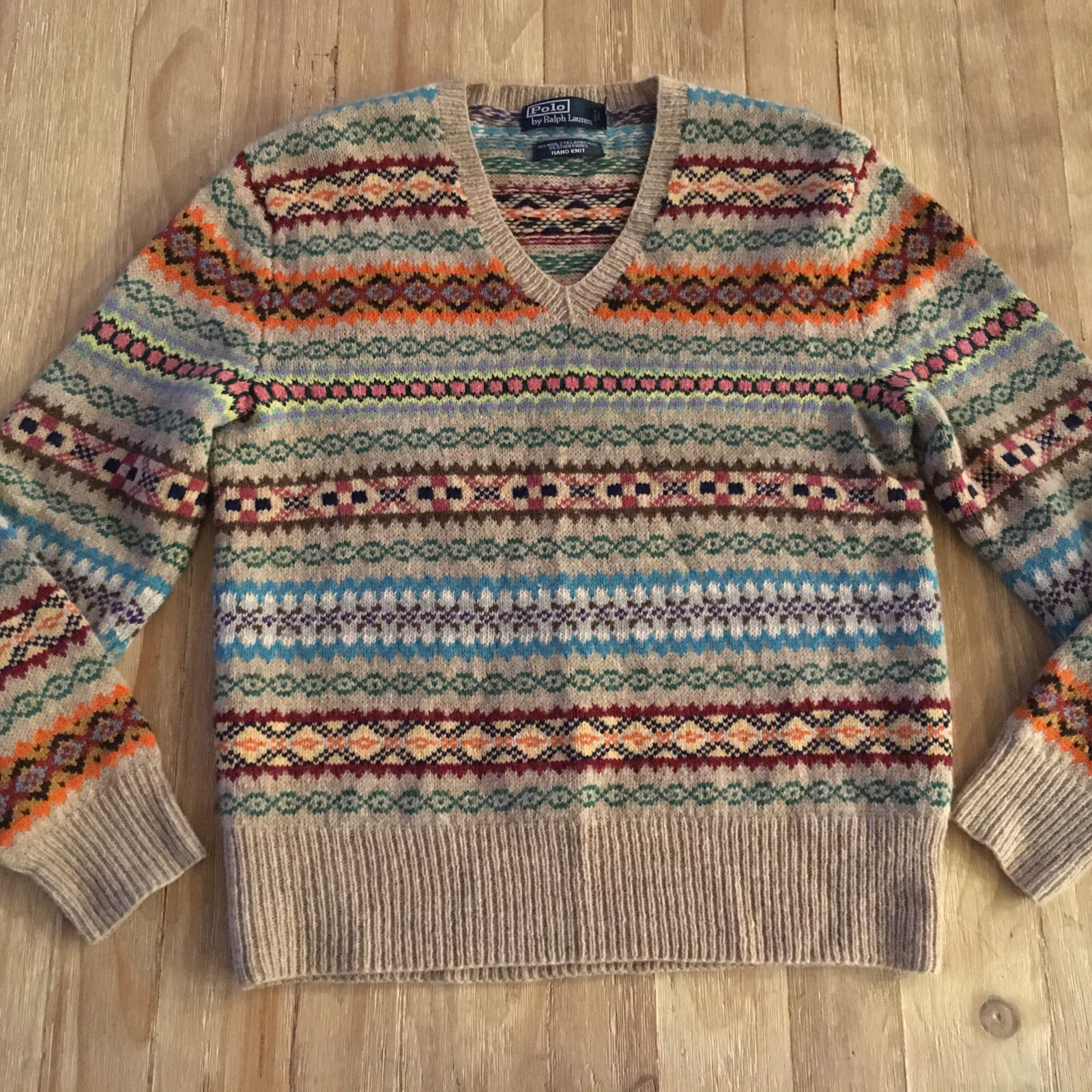 Vintage Polo Ralph Lauren V Neck Hand 