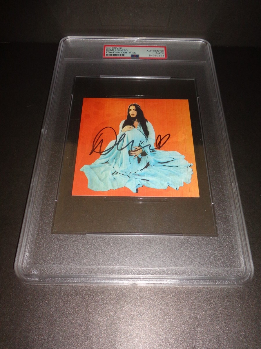 DEMI LOVATO SIGNED CD COVER PSA/DNA COA 8436257l Encapsulated in
