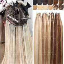 40PCS 100G THICK Tape In Real Remy Human Hair Extensions Skin Weft Blonde Ombre