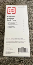 TRU RED Ballpoint Gripped Pen, Medium Point, 1.0mm, Red TR52866. New In Box