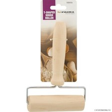WOODEN T SHAPED DOUGH ROLLER ROLLING PIN BAKING KITCHEN TOOL PIZZA PASTRY