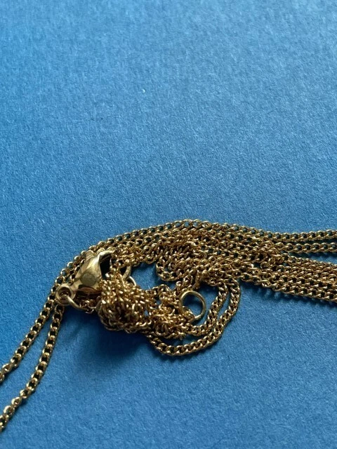 Collar Celine Maillon Triunfo Chapado en Oro Cadena Estilo Elegante Foto 4 de 4