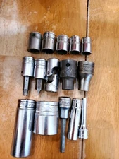 Snap On 13PC Mac 2PC Mixed Sockets Lot Of 15
