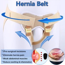 Double Inguinal Groin Hernia Support Belt Pain Relief Truss NHS Brace Unisex US