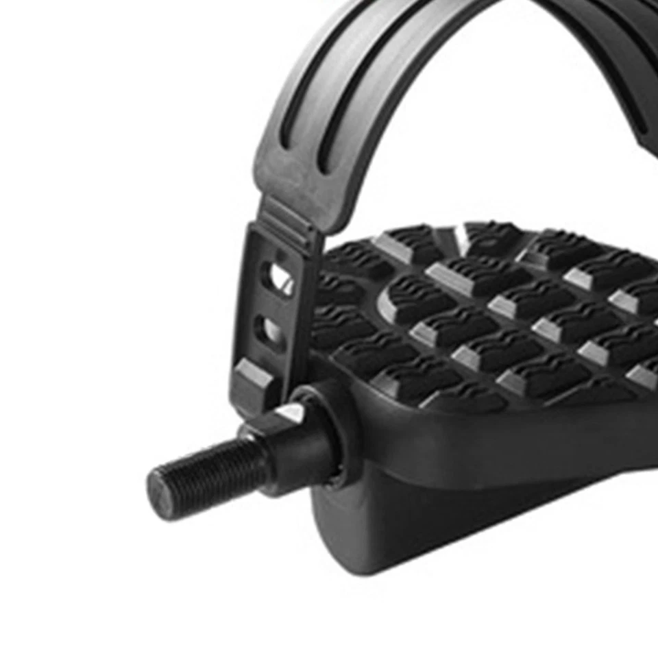 Exercício estacionário-bicicleta-pedais com alças - Pedais de bicicleta fitness de substituição - Imagem 3 de 4