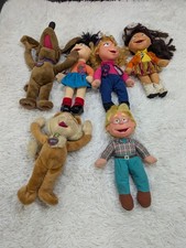 6 Vtg Fisher Price The Puzzle Place 14" Plush Dolls 1994 PBS Ben Kiki Skye dog