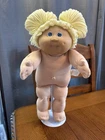 1980s Cabbage Patch Kid TLC Lemon Blonde Blue Eyes KT Bun Pigtails Dimple Cute