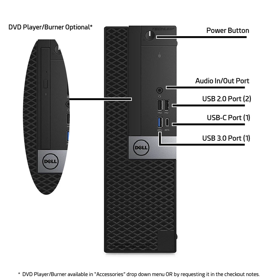 惠普台式电脑 i7,高达 64GB RAM 4TB 固态硬盘,24 英寸液晶屏,Windows 11/10 Pro — 第 2/3 张图片