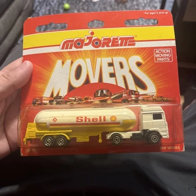 Majorette Movers Volvo Shell Semi-Gas Tanker Tractor Trailer #324 -NIP Sealed - Image 1 of 4