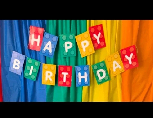 Lego brick blocks birthday party decorations - Image 2 of 4