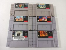 Super Nintendo SNES Game Lot Tested Have Wear Lion King Addams Family Aladdin