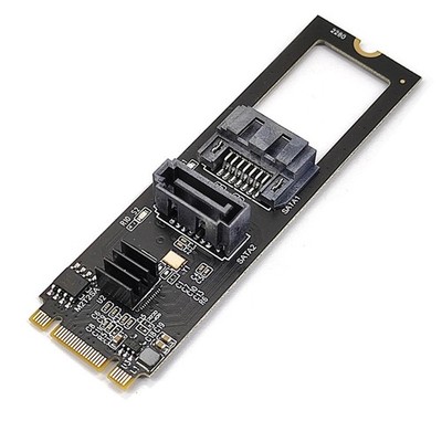 Neue JMicron JMB582 NGFF Schlüssel B + M PCI Express zu SATA 3.0 Dual Ports