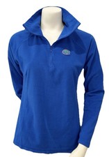 Columbia 1/4 Zip Women s M Blue Fleece Florida Gators Pullover High Neck