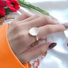 Dome Ring Solid 925 Sterling Silver Band Statement Ring Handmade Ring G0013