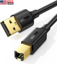 USB a to USB B Printer Cable 5Ft - High-Speed for HP, Canon, Brother, Samsung, D