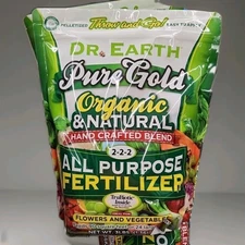 Dr. Earth 8 lb. 240 sq. ft. Pure Gold All-Purpose 2-2-2 Fertilizer