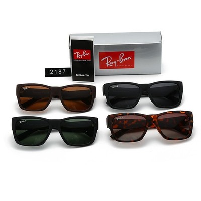 Unisex Ray-Ban RB2187 Sunglasses Multicolor Frame Multicolor Polarized Lens 54mm