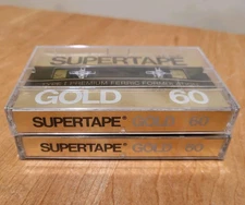REALISTIC  Two  Audio Cassettes Tapes SUPERTAPE GOLD 60  #44-921 Type 1  Premium