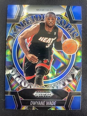 2024 Panini Prizm Dwyane Wade Kaleidoscopic Blue 003/199 # Jersey Numbered Match