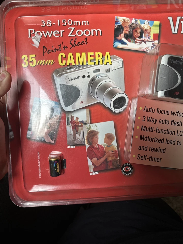 Vivitar PZ3815 DB Date Back 38-150mm Power Zoom 35mm Point’n Shoot Camera NIP! - Image 2 of 4