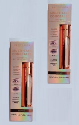 2 x Profusion Cosmetics Multitask Concealer - Medium - Long Wear/LightWeight - 7,12ml
