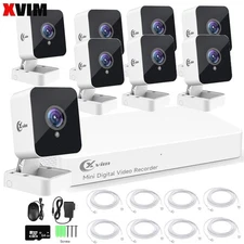 XVIM 1080P HDMI 8CH CCTV DVR Outdoor IR Night Security Camera System 8PCS Camera