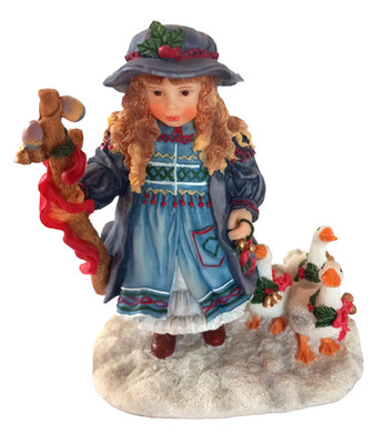 The Leonardo Collection Goose Girl By Christine Haworth Figurine VGC