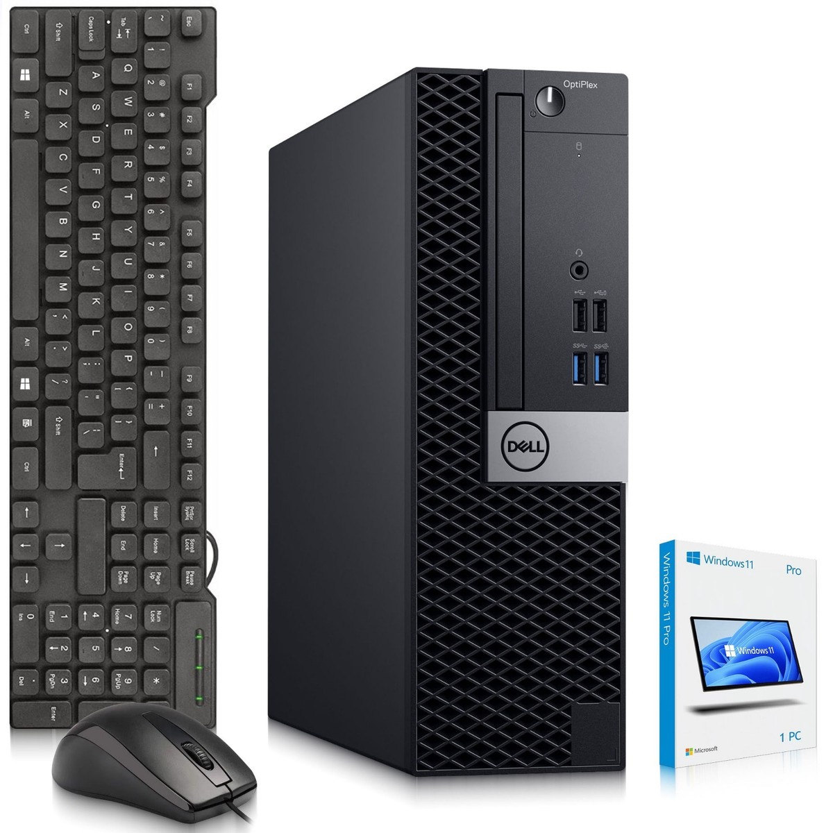 Dell 7040 Desktop PC Intel i7-6th 8GB RAM 256GB SSD Built-in Wi-Fi