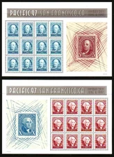#3139-40 PACIFIC '97.  SOUVENIR SHEET SET.  F-VF NH. BCV $52.50