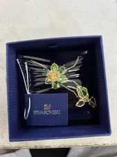  New Swarovski colorful green floral tassel necklace Accessory 5717158