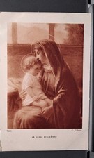 Postcard artist card. La Vierge et l'Enfant. E. Cabane