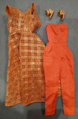 Complete Original Vintage 1963 Barbie Dinner At Eight #946 Fashion Playset