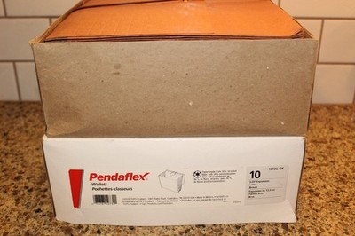 Pendaflex Standard Expanding Wallet 1 Pocket Letter Redrope 1073G-OX Box of 9
