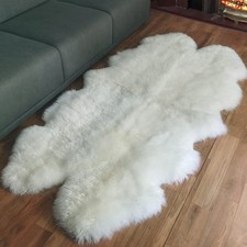 Champlus Genuine Australian Merino Sheepskin Rug, 4x6.6 ft Sheep Skin Rug, La...