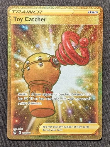 Toy Catcher 233/203 - Gold Secret Rare - Pokemon Evolving Skies - NM