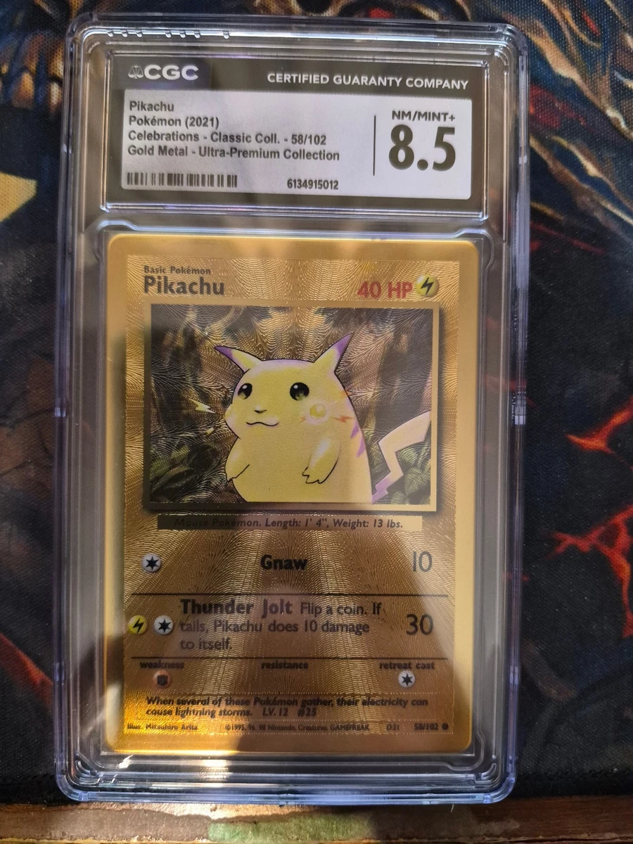 Pikachu Pokémon TCG Metal English Collectible Individual Card