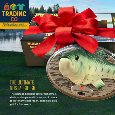 Big Mouth Billy Bass Singing Fish Gift Set with Largemouth Bass 3D