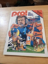 1980 Pro! Denver Broncos vs. Seattle Seahawks Program Dec 21