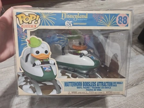 Funko Pop Rides Disney 65 Annv Matterhorn Bobsleds Attraction & Donald Duck #88