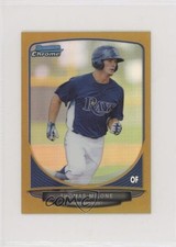 2013 Bowman Chrome Minis Gold Refractor 33/50 Thomas Milone #295 2x6