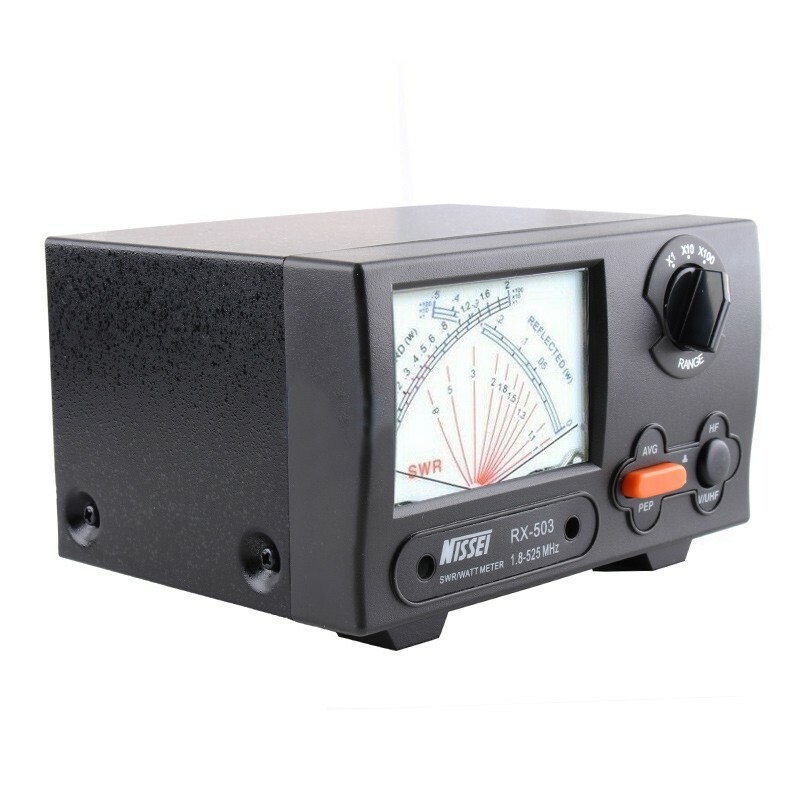 NISSEI RX-503 Power Meter Short Wave UV SWR Watt Meter 1.8-525MHz 0 ...