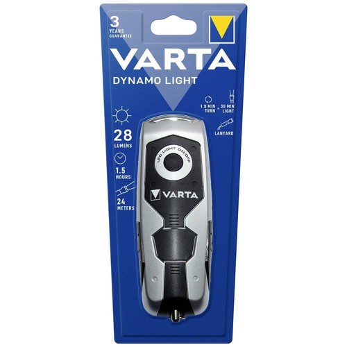 Varta Dynamo Light LED (monocolore) Torcia tascabile a dinamo 28 lm 1 h 150 g - Foto 3 di 3