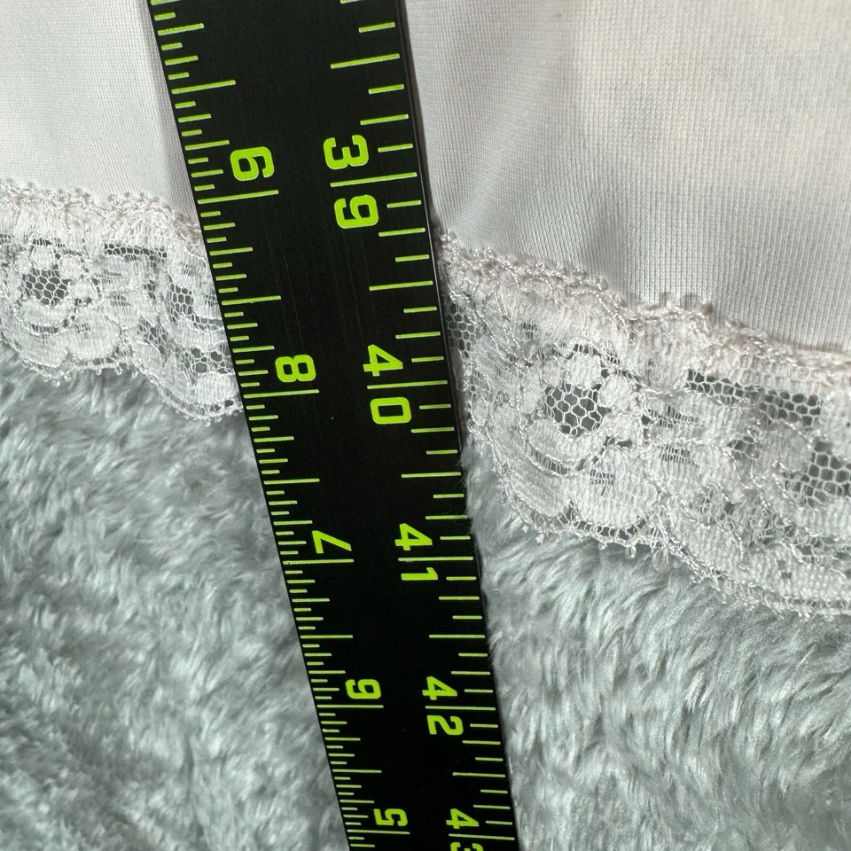 Vtg Shadowline Nylon Nightgown Robe Blush Pink M Coquette Baby Doll Lace Dainty - Image 3 of 4