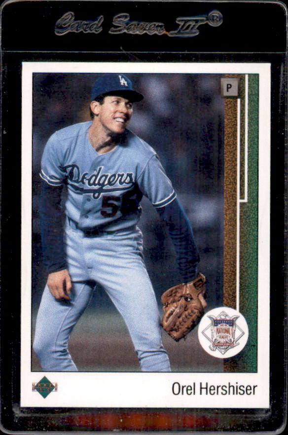 1989 Upper Deck #665 Orel Hershiser N.L.C.S. MVP Dodgers - Nice Card!